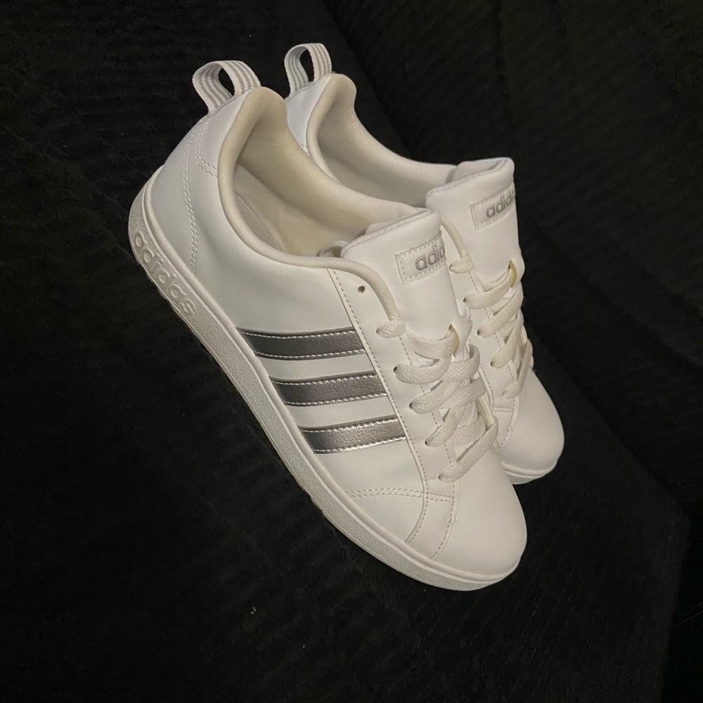 White adidas sneakers